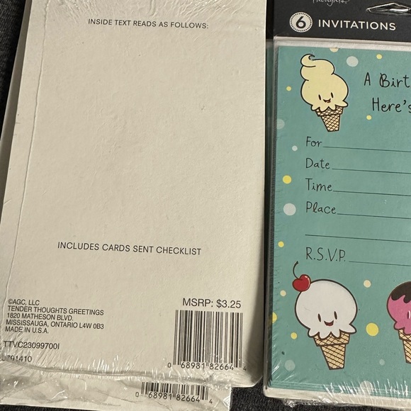 A Birthday Party! Here’s the scoop party invitations 30 total invitations NEW - Picture 2 of 3